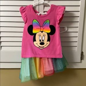 Disney Minnie two piece skort set